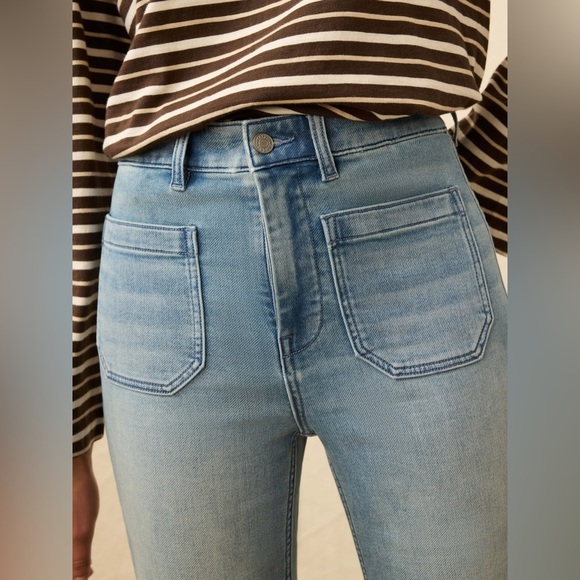 Faherty Stretch Terry Patch Ankle Pants - Eastern Shore Wash - Picture 4 of 16